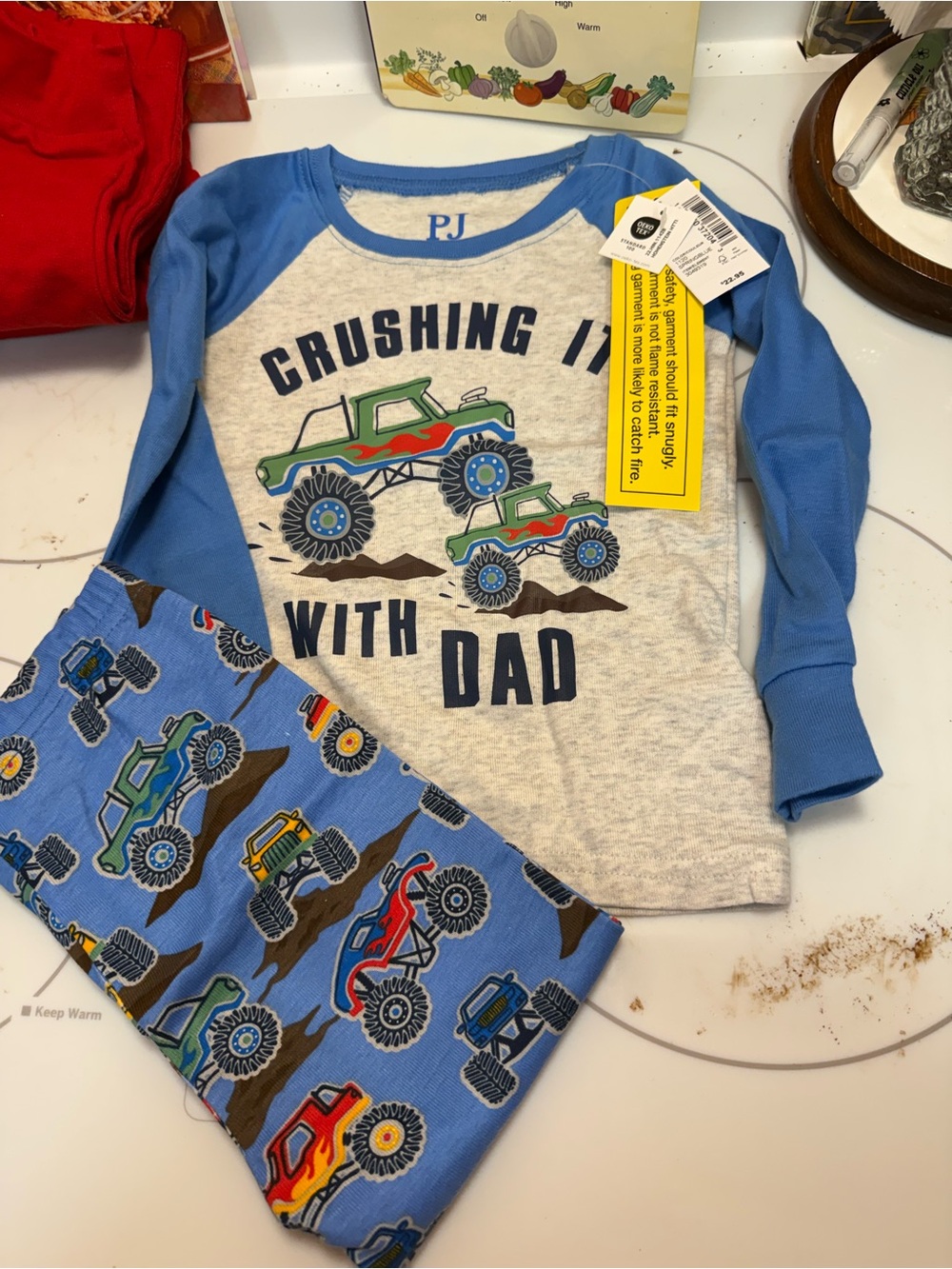 The Children's Place Blue and Gray Boys' Pajama Top